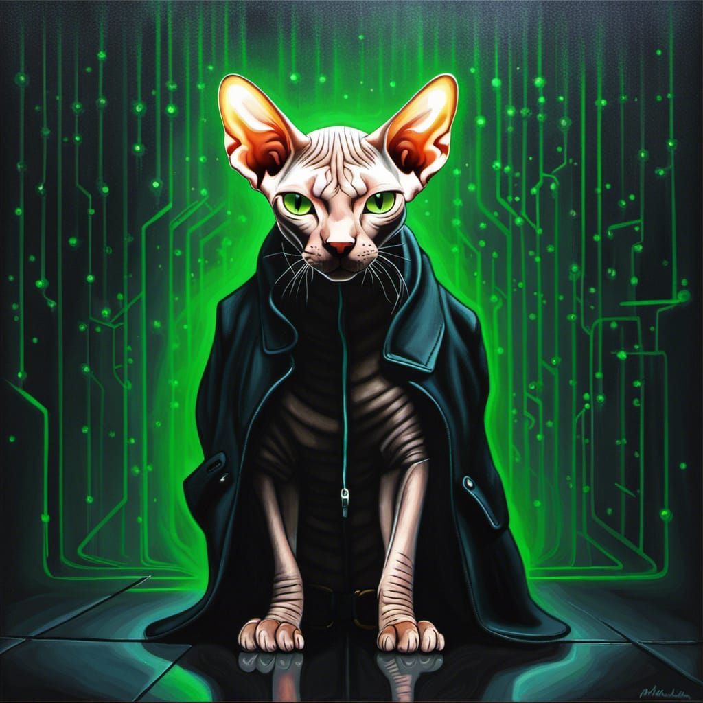 Matrix Sphynx Cat