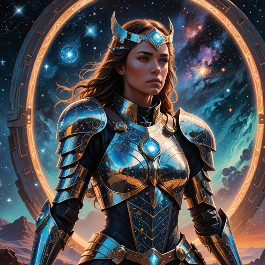 Regal Warrior Goddess of the Cosmic Galaxy