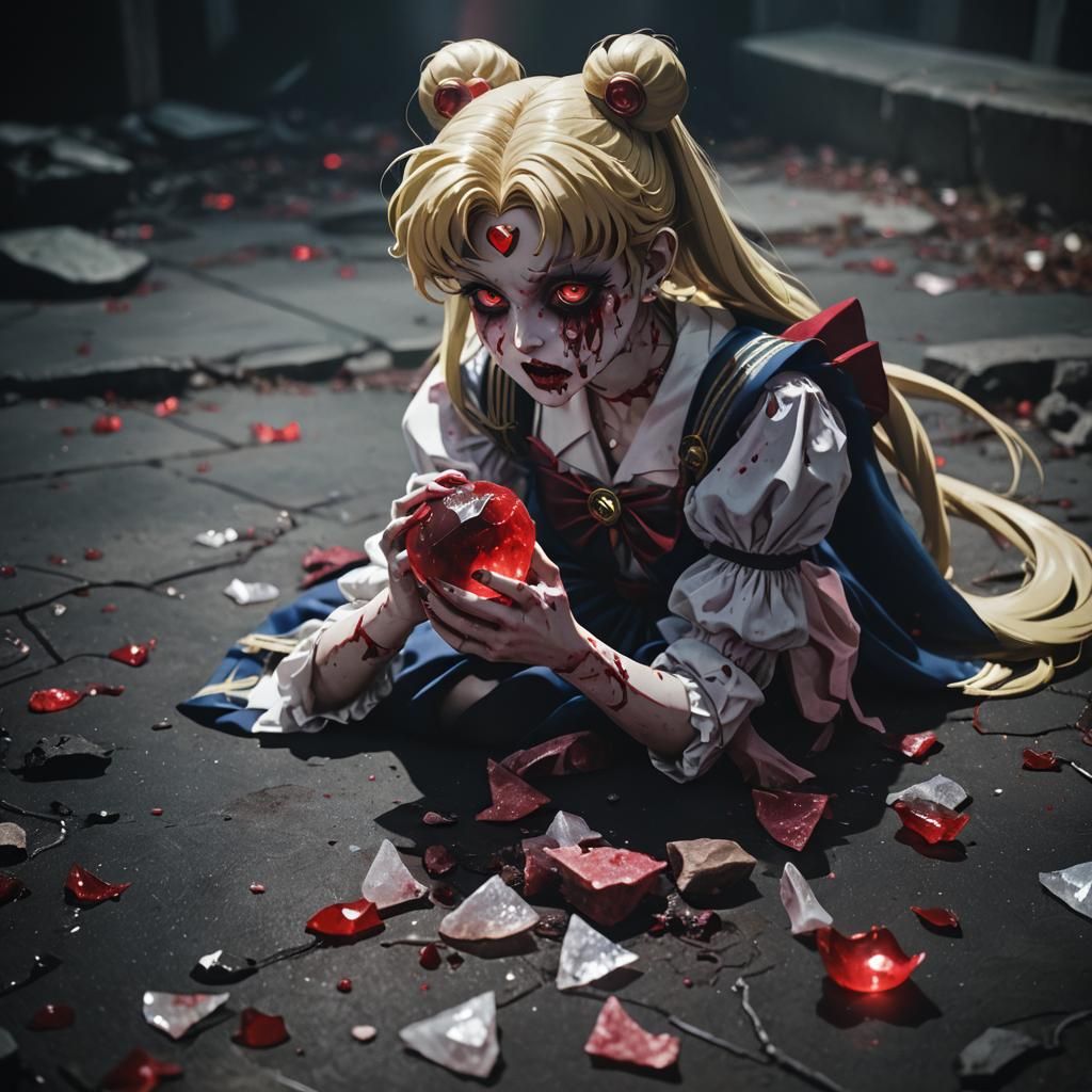 Zombie Sailor Moon Bites Artifact: Anime Horror
