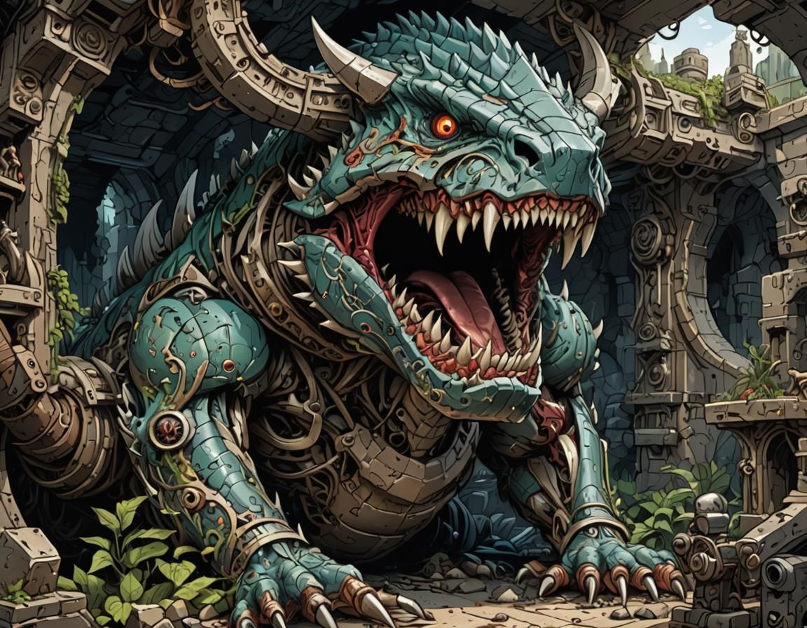 Victory from Defeat in Hyperdetailed Comic Style