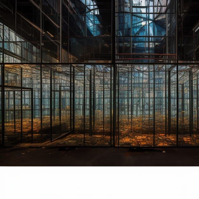 Chaos Contained: Glass Box in Warehouse