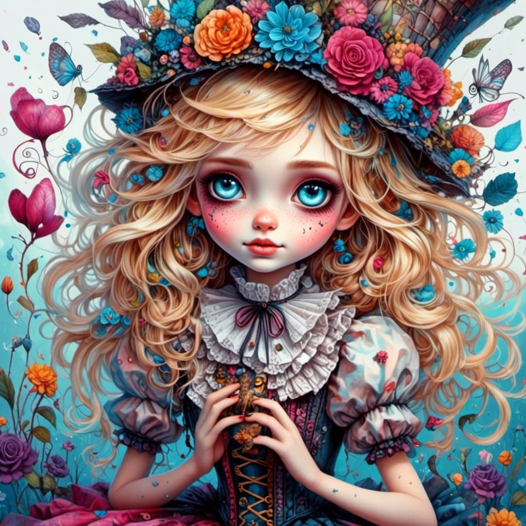 Punk Alice in Wonderland in Aly Fell Style