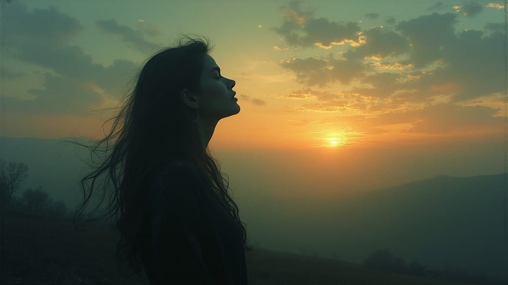 Ethereal Twilight Reverie in Dreamy Oil Landscape Style