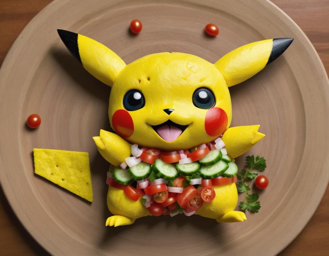 Pikachu in Vibrant Pico de Gallo Form