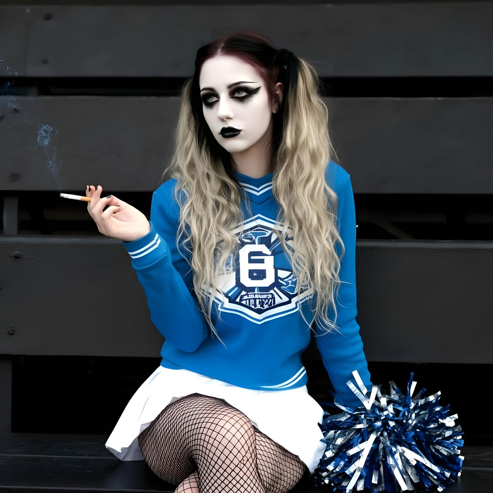 Goth Cheerleader Rebels Against Convention