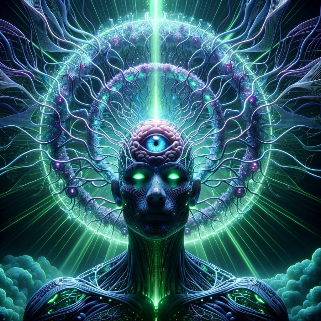 Mystical Encounter in Radiant Vines