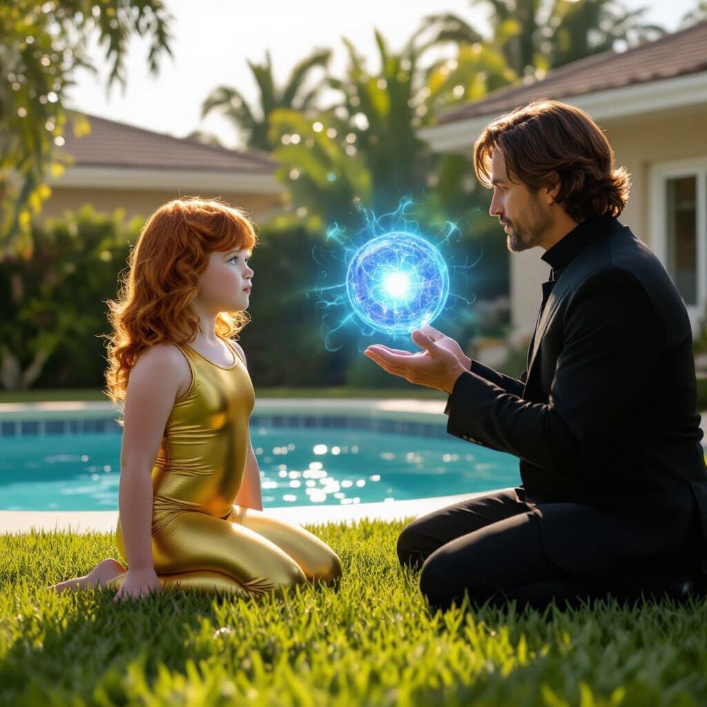 Enthralled Redhead with Hypnotist and Crystal