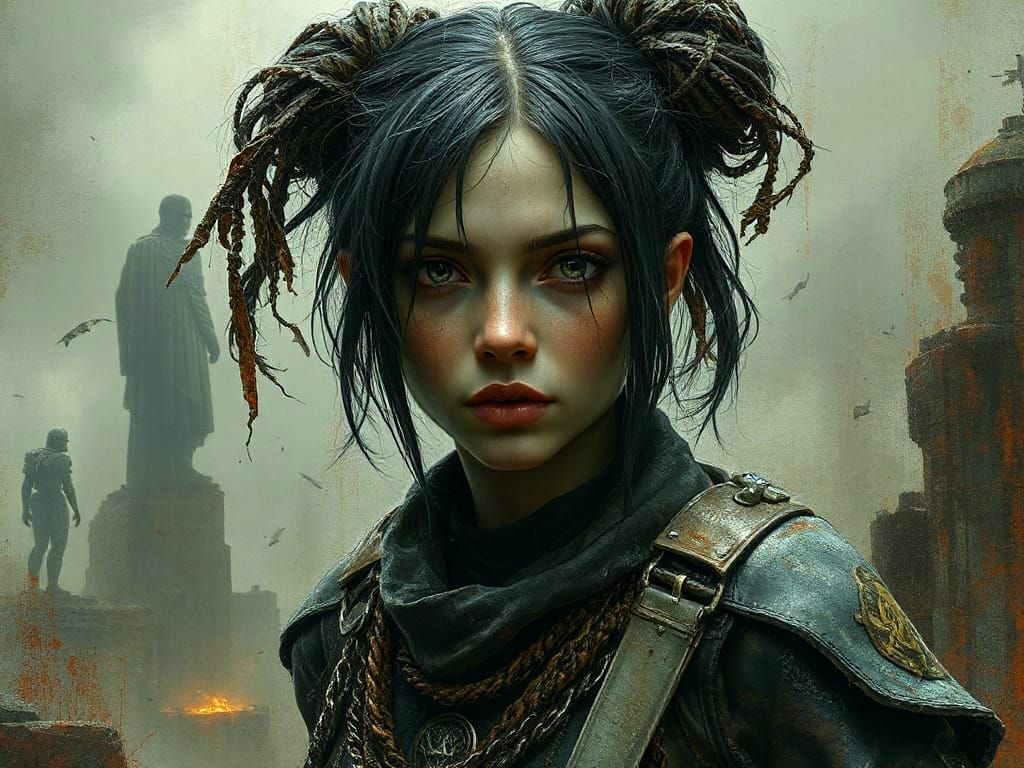 Weeping Android in Post-Apocalyptic World