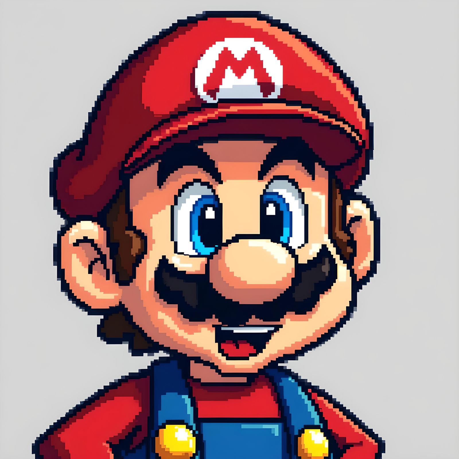 8-bit Mario Portrait