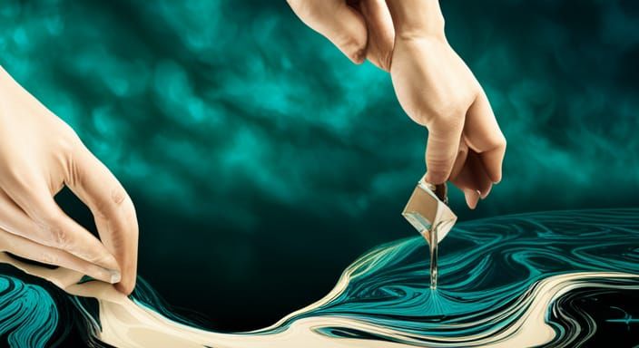 Abstract Blue Waves and Swirls in Unreal Engine 5