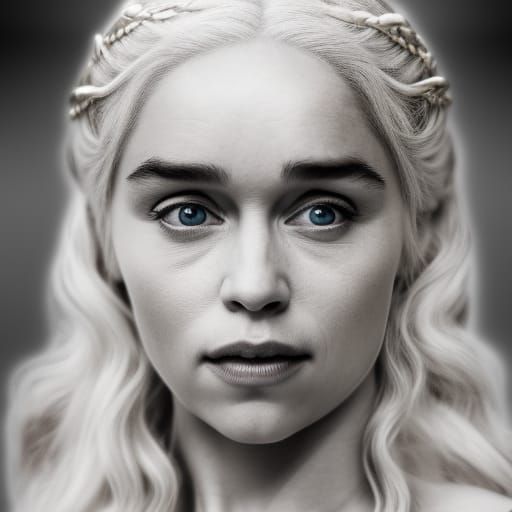 Daenerys Targaryen Portrait in Digital Art Style