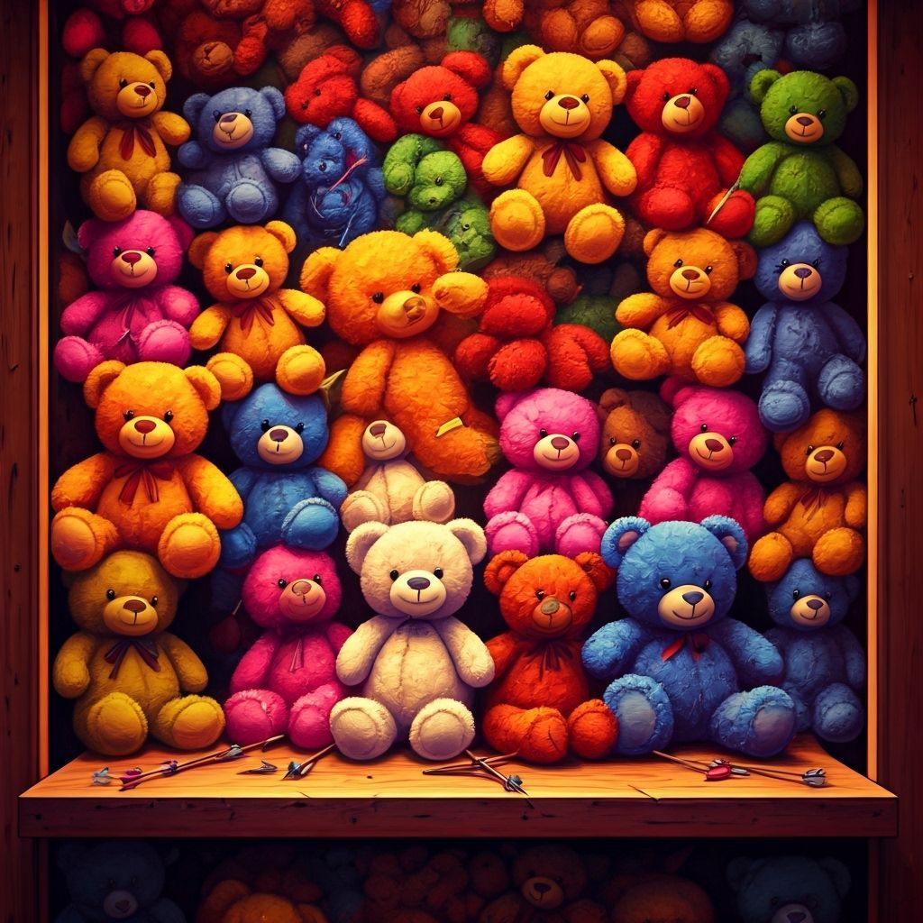 Teddy bear dart booth