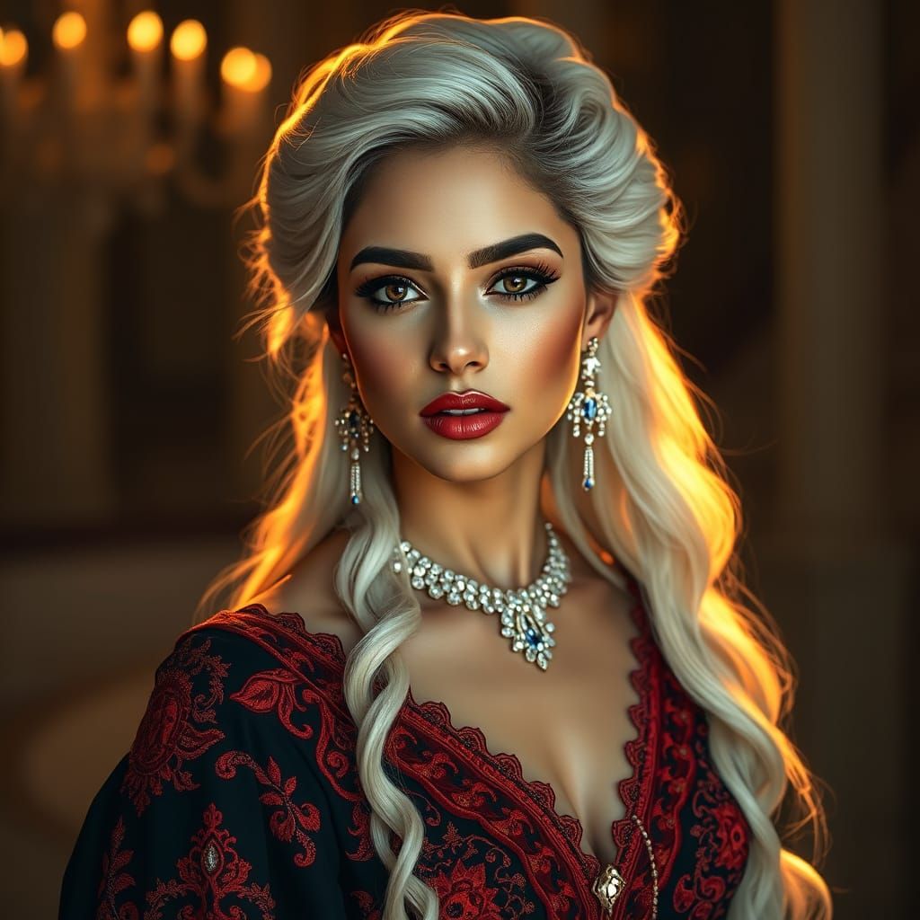 A (((hyperrealistic full-length portrait))), inspired by the...