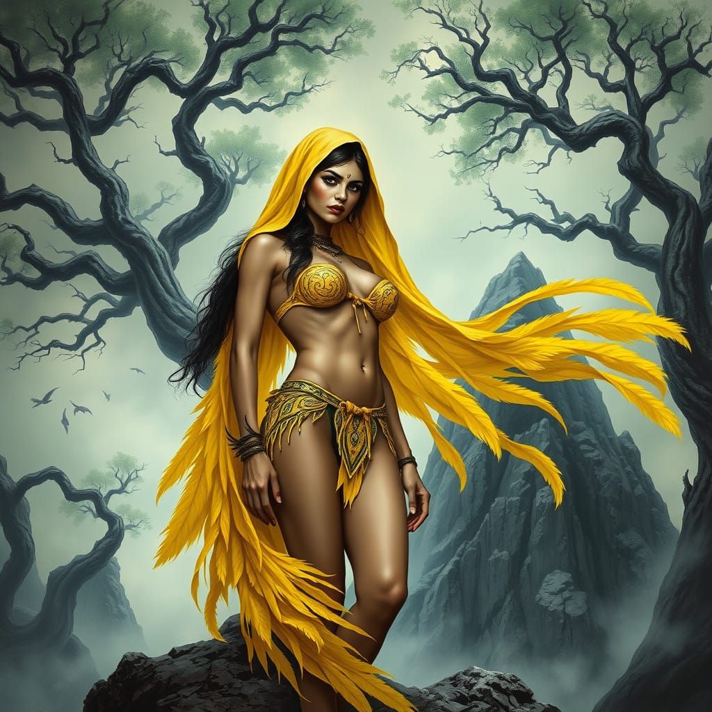 Wild Woman of Dark Fantasy Ascends Mystic Mountain