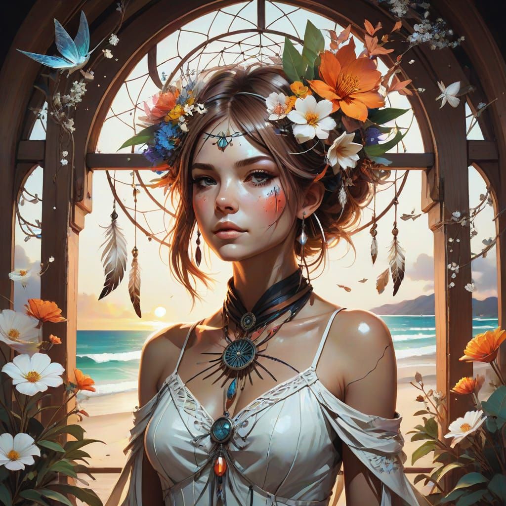 Stunning Beachside Cafe at Sunset