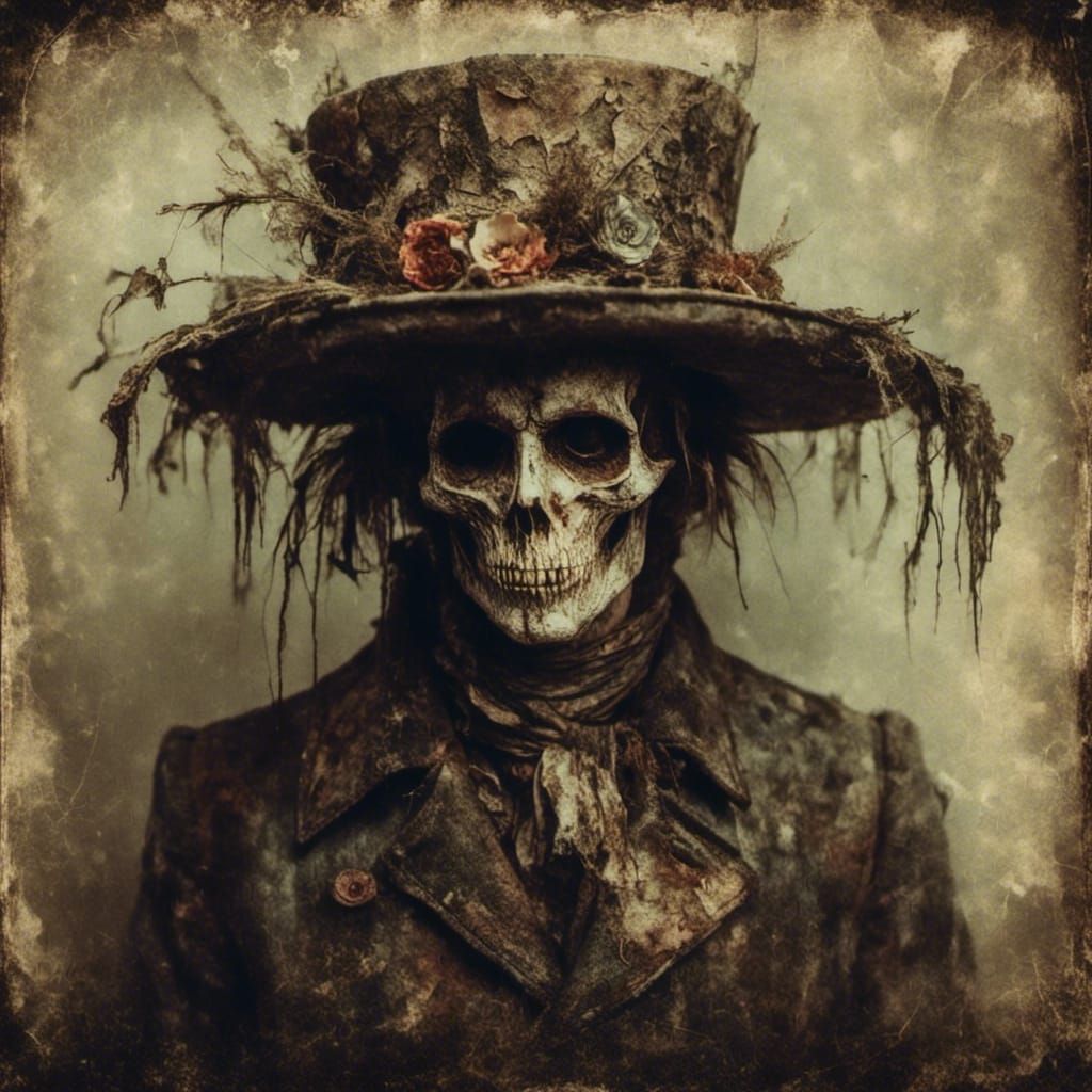 Macabre Hat Illustration