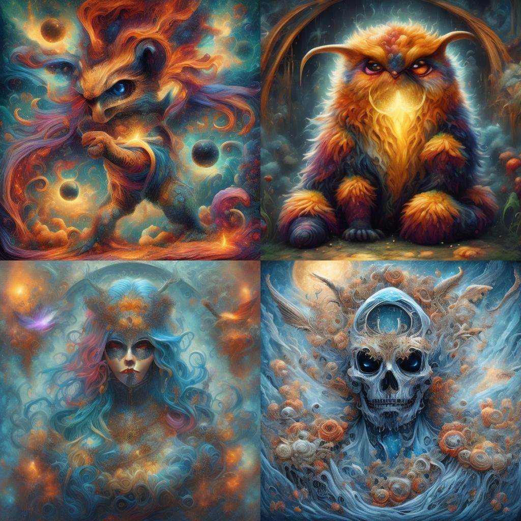 Contrasting Concepts in Detailed Watercolor