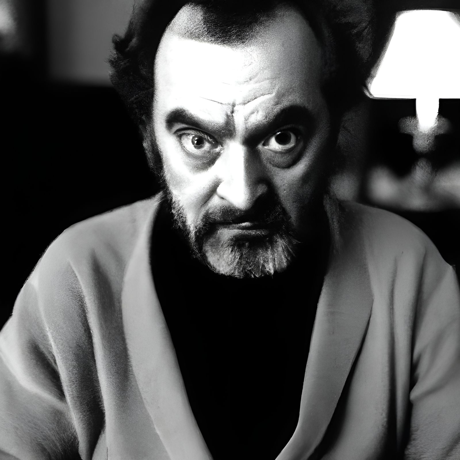 Portraits of Stanley kubrick film director.