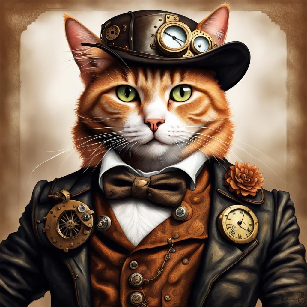 'Mr. Edgy Steampunk Kitty'