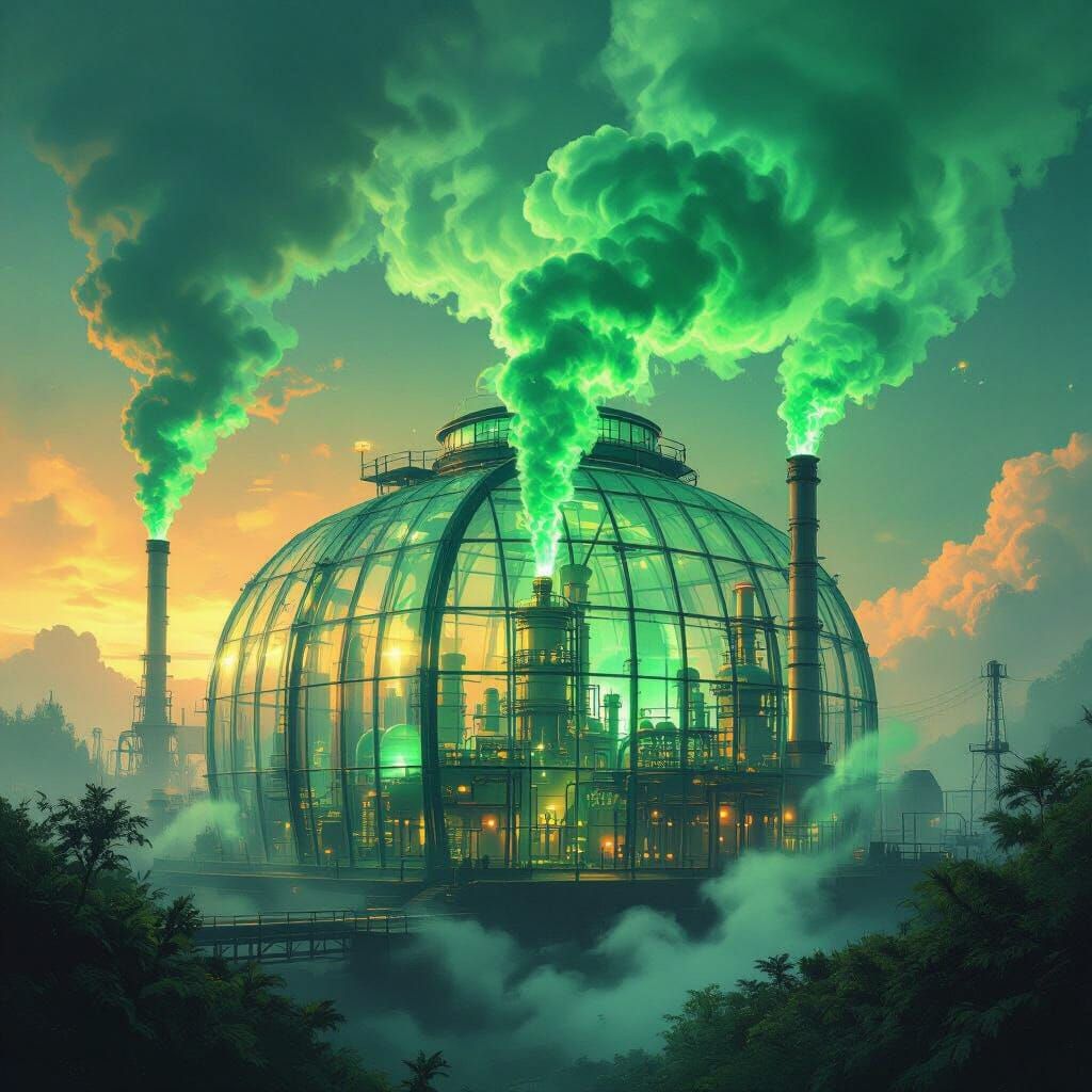 Surreal Greenhouse Captures Toxic Green Gases