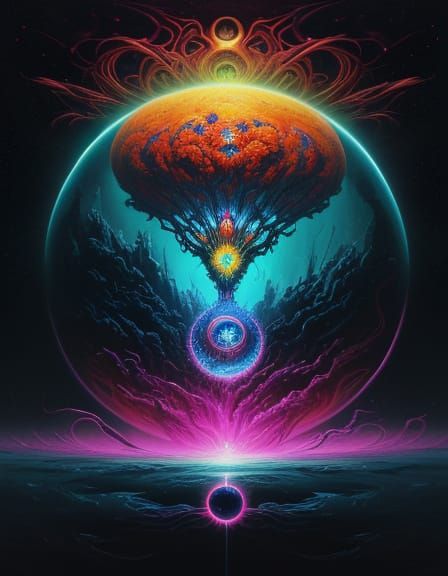 Surreal Cosmic Landscape: Melting Clocks and Cosmic Flora