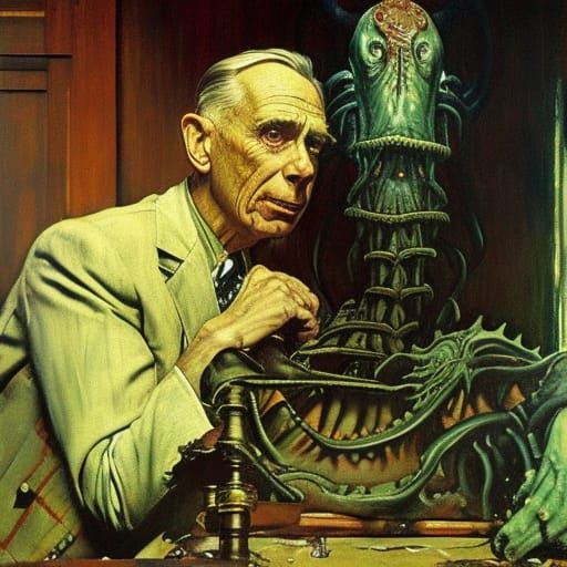Cthulhu's Dream: A Norman Rockwell-esque Vision