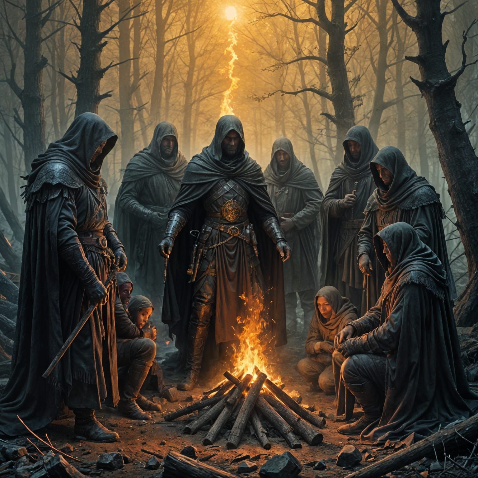 Survivors of a Catastrophic Expedition Gather Around a Flick...