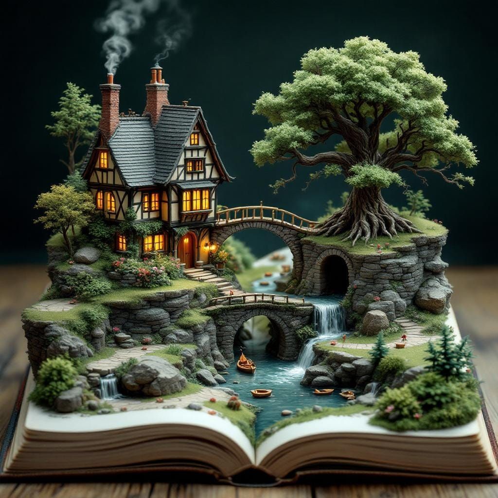 Fantasy World Emerges From Storybook Pages