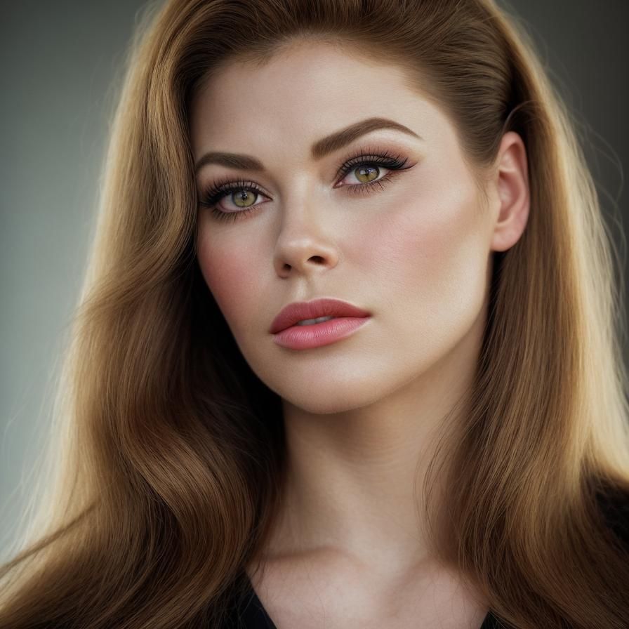 Exquisite, Cinematic Portrait of a Young Woman in Ethereal B...