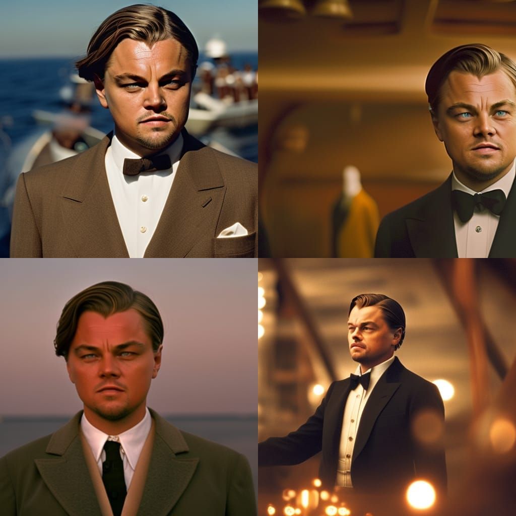 Leonardo DiCaprio in Titanic: Wes Anderson Style
