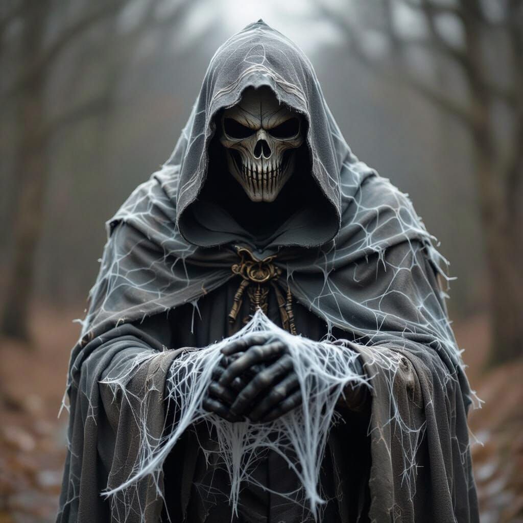 Grim Reaper's Spider Web Clothing