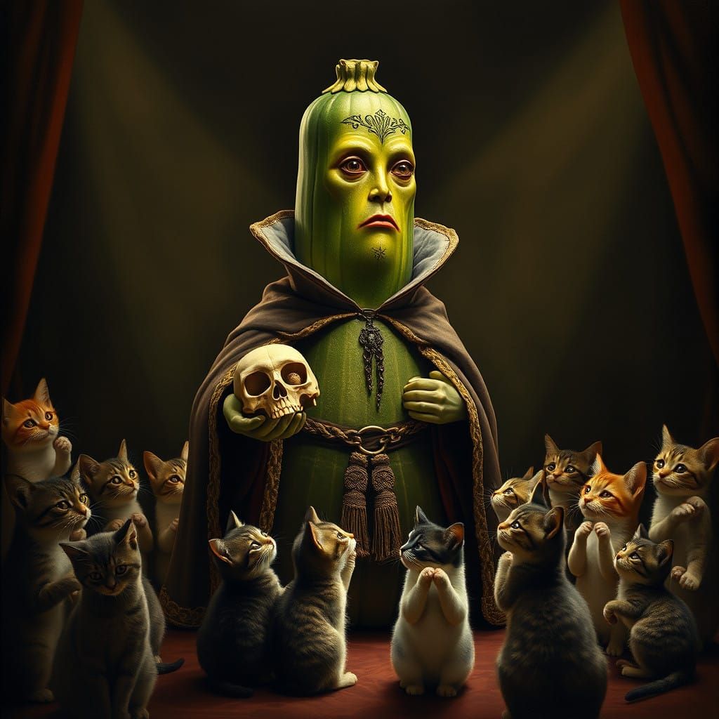 Giant Zucchini Hamlet in Whimsical Renaissance Style