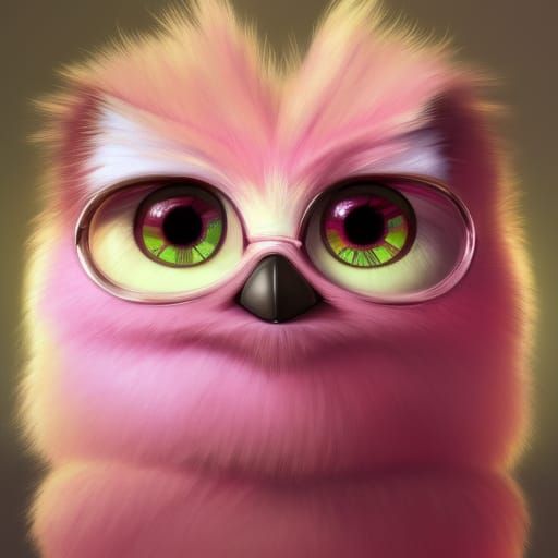 Hyperdetailed Pink Furby Portrait in Artgerm Style