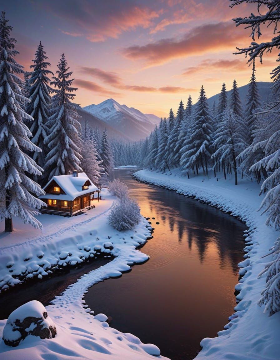 Surreal Christmas and New Year's Greeting