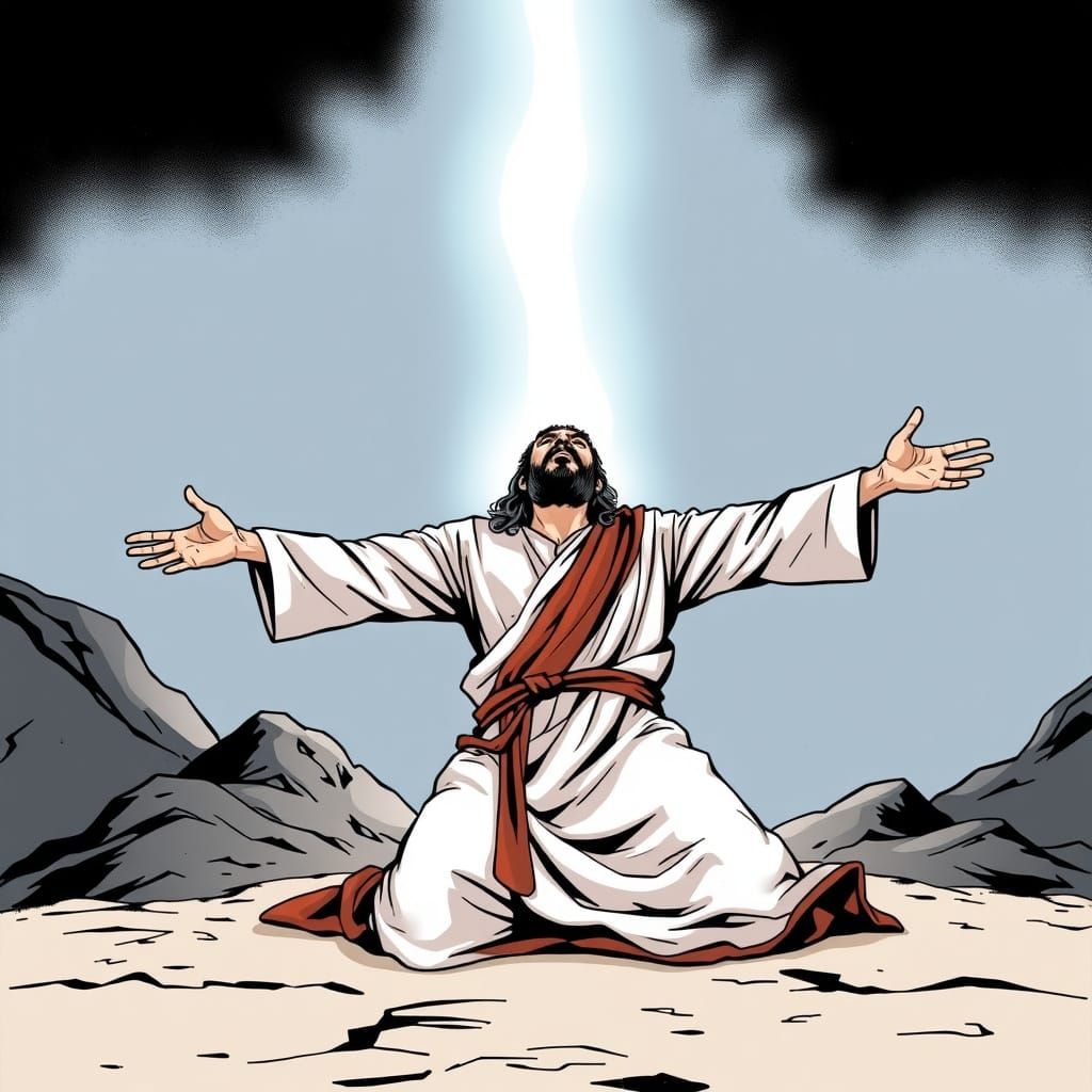 Ancient Israel Spirit Release: Comic Book Style