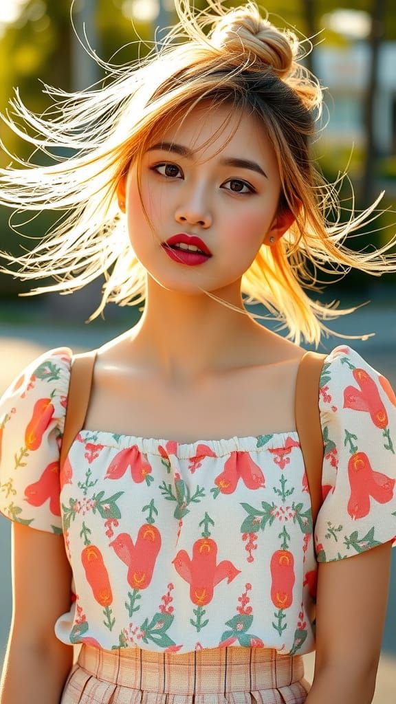 Golden Hour Elegance in Summer