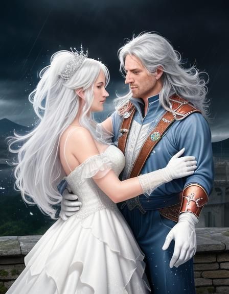 Lady Timpani and Super Mario in Romantic Rain