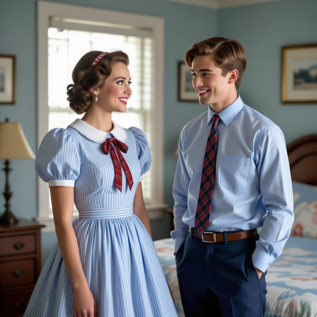 Couple in Bedroom: Sophie and Ethan