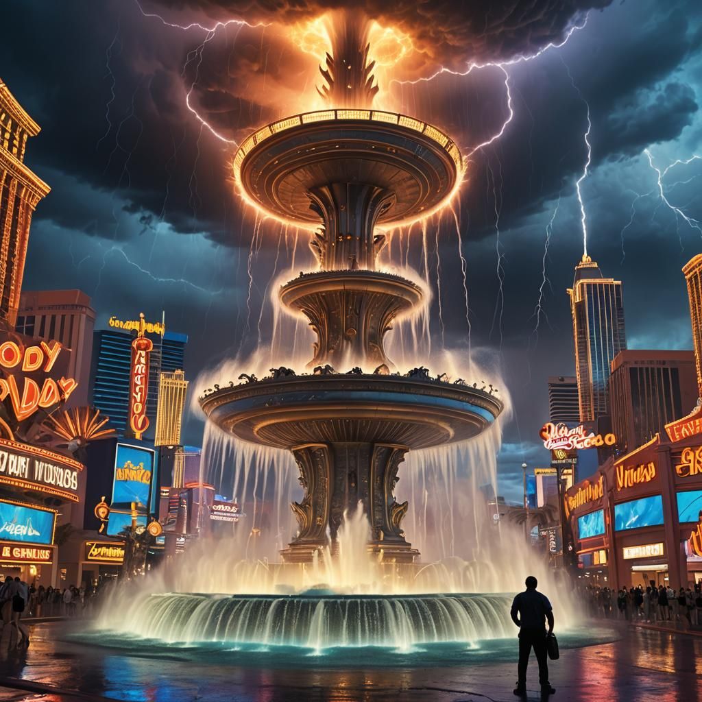 Tornado Strikes Las Vegas Strip in Moody Concept Art