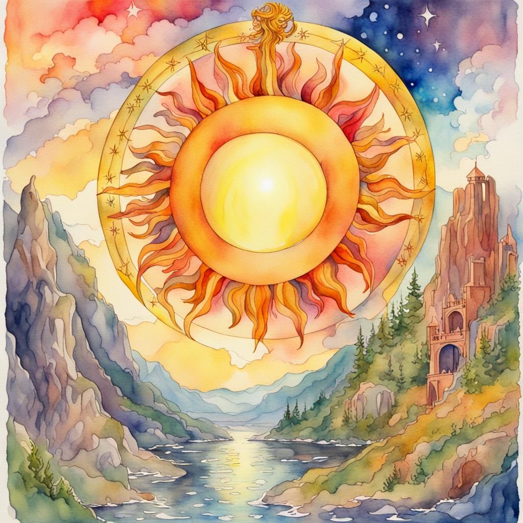 The sun Tarot card