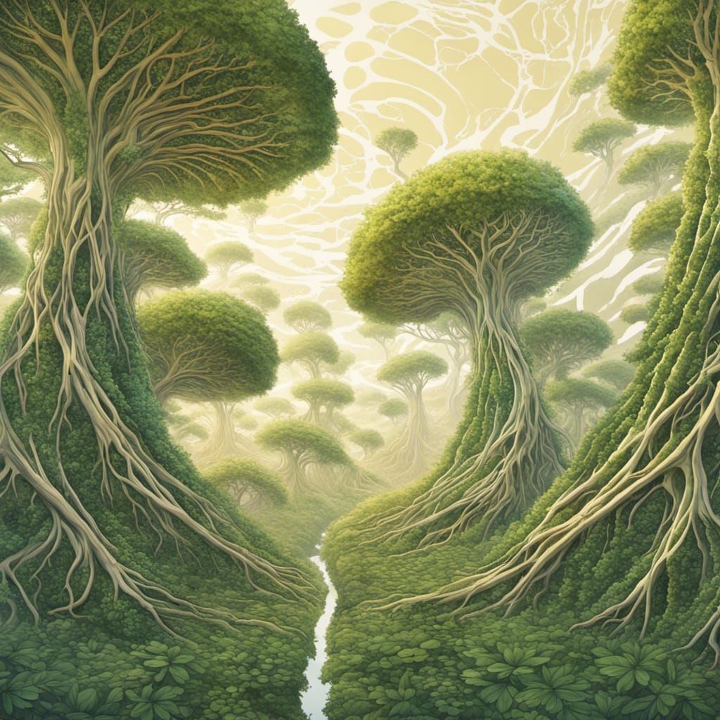 Sentient Walking Trees Dominate Breathing World