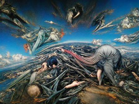 Apocalyptic Scream: Dramatic Historical Painting