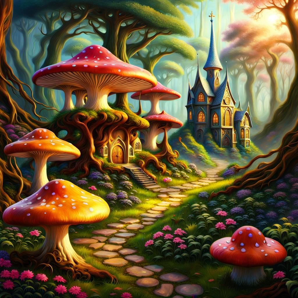 Elven Mushroom Village