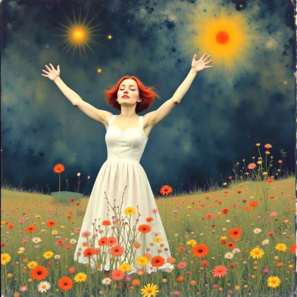 Atmosphere in Flux: A Kenneth Paul Bloch Style Illustration