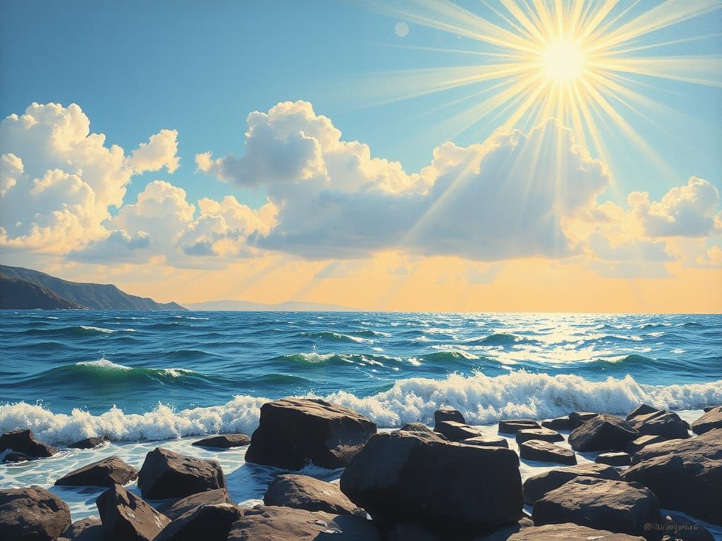 Vibrant Elephant Smiles at Happy Child in Sunny Playground