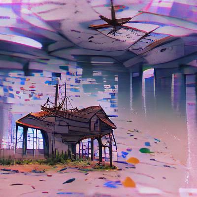 Evocative Image of a Lonely Abandoned Landscape