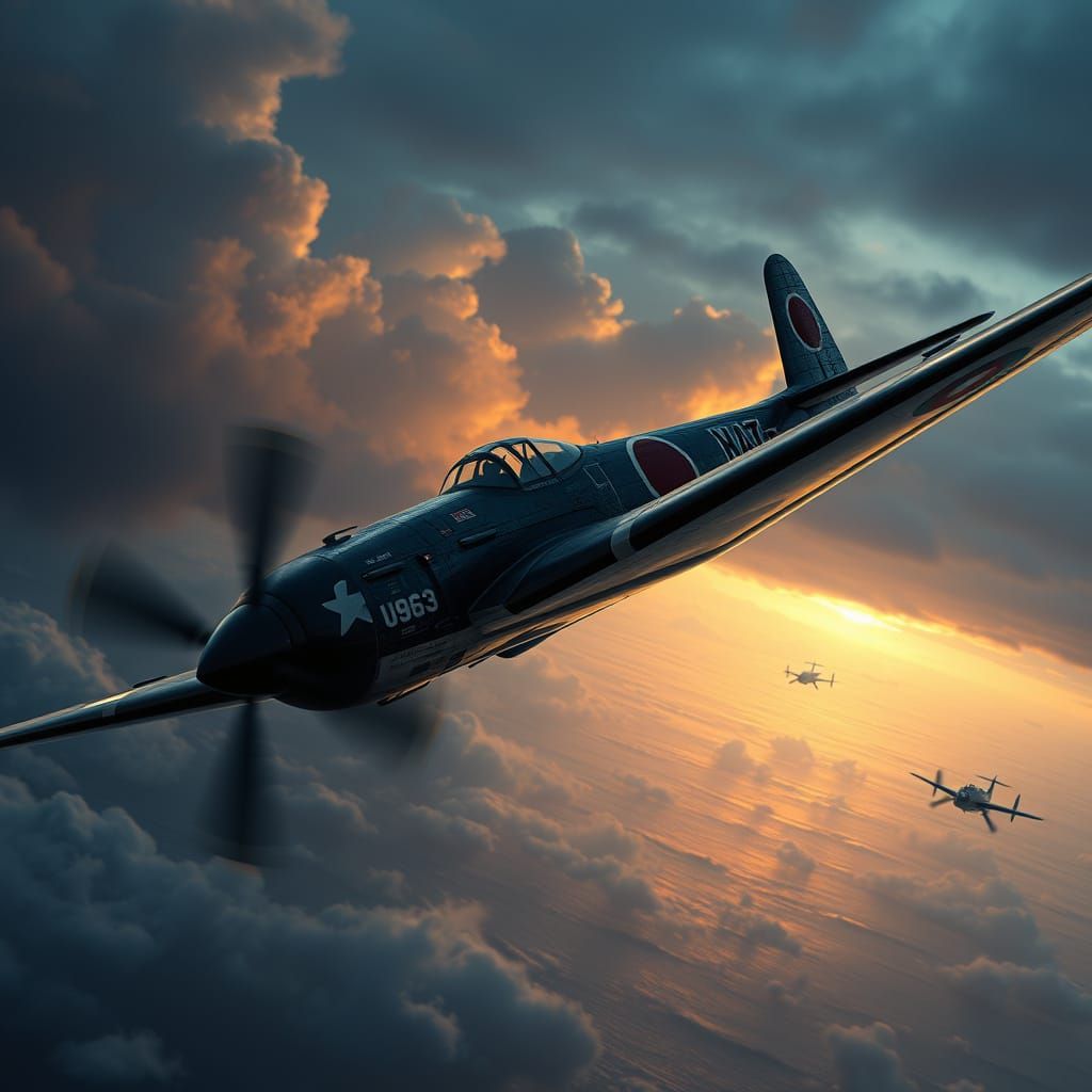 Dramatic Pearl Harbor Attack Scene in Unreal Engine 5 Style