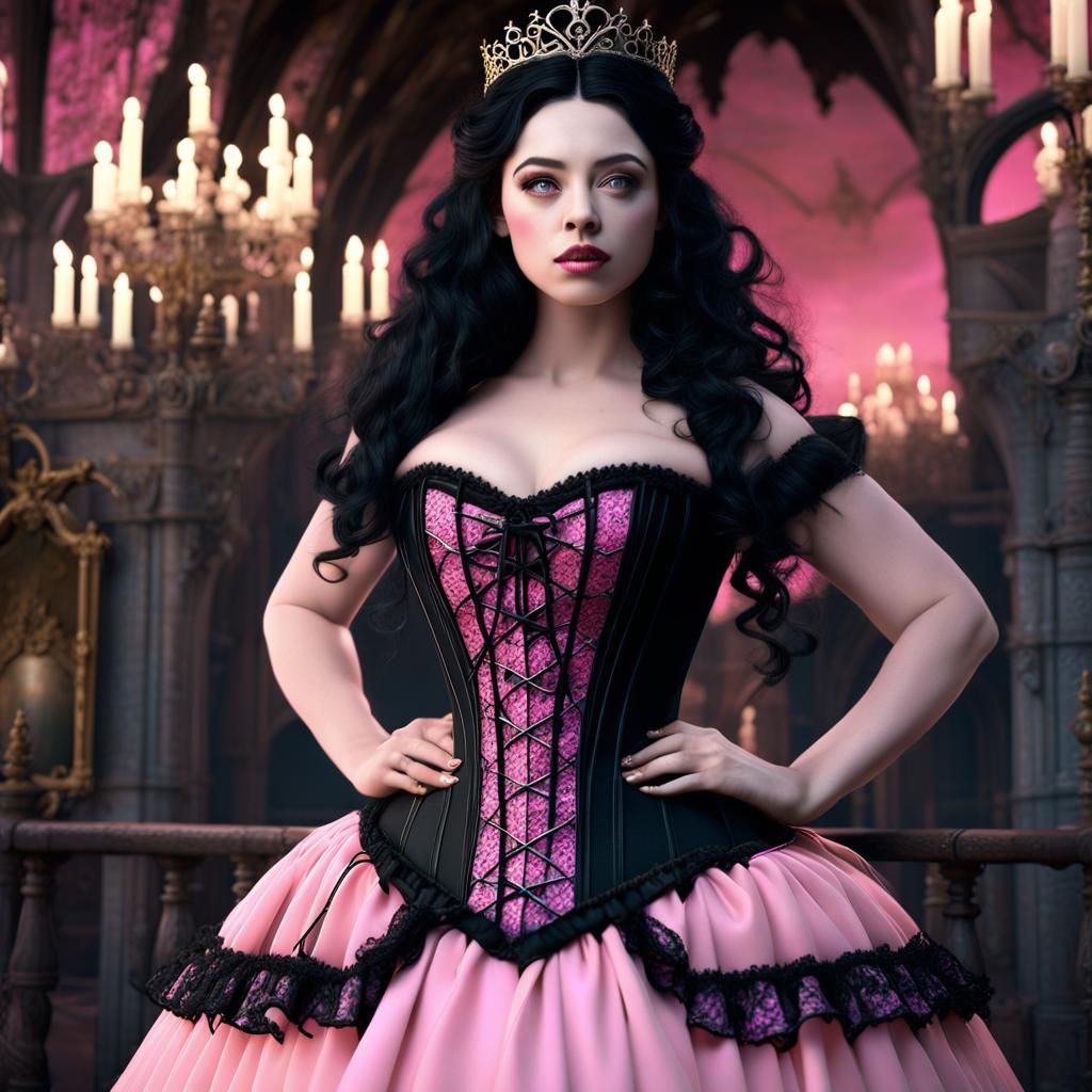 Gothic Aurora: A Twisted Fairytale in Digital Art