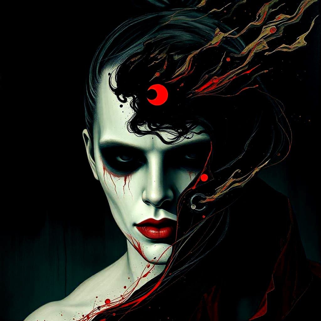 Sinister Mind in Expressionist Style