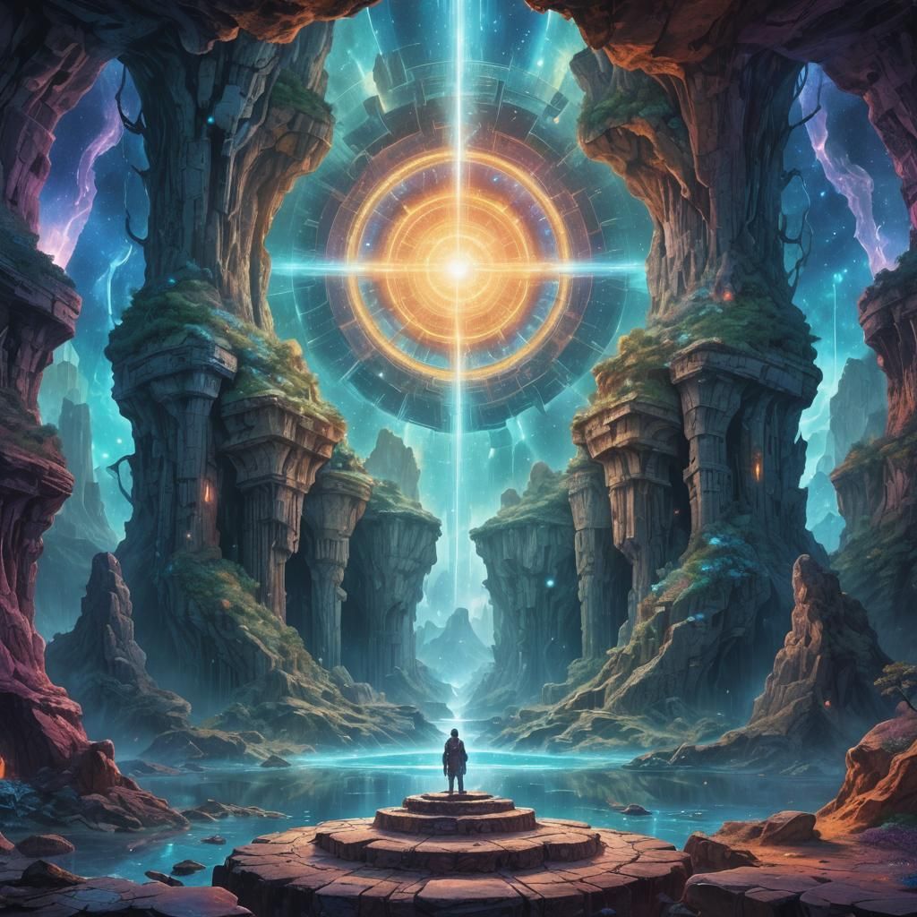 A primordial cave with advanced technology & ancient archite...